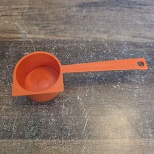Tupperware Coffee Scoop Spoon 2 Tablespoon 4.50" Harvest Orange 41-49 Vintage